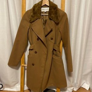 French Connection Faux Fur coat Small